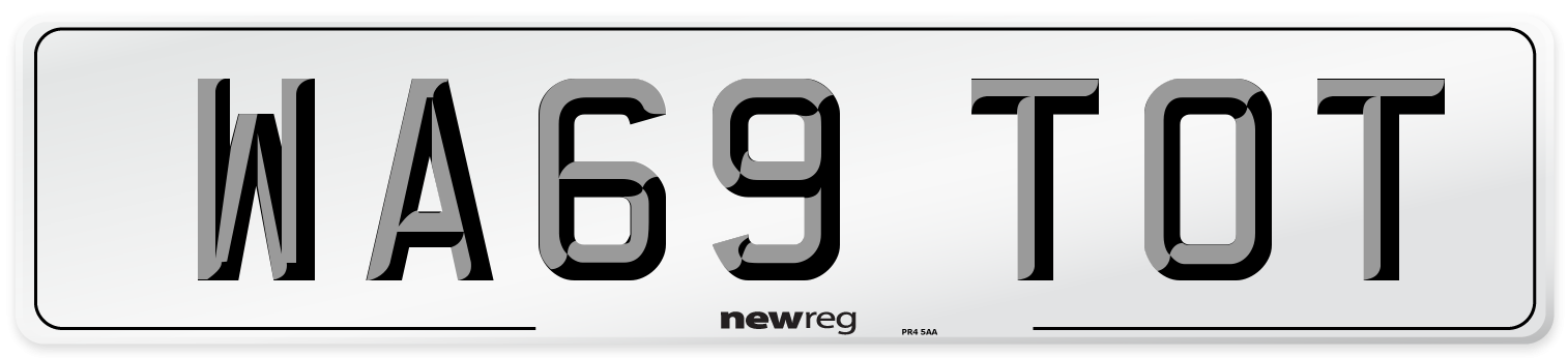 WA69 TOT Number Plate from New Reg